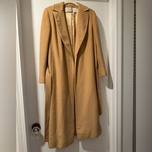 Vintage Regency Cashmere Classic Camel Trench Coat Thalhimers